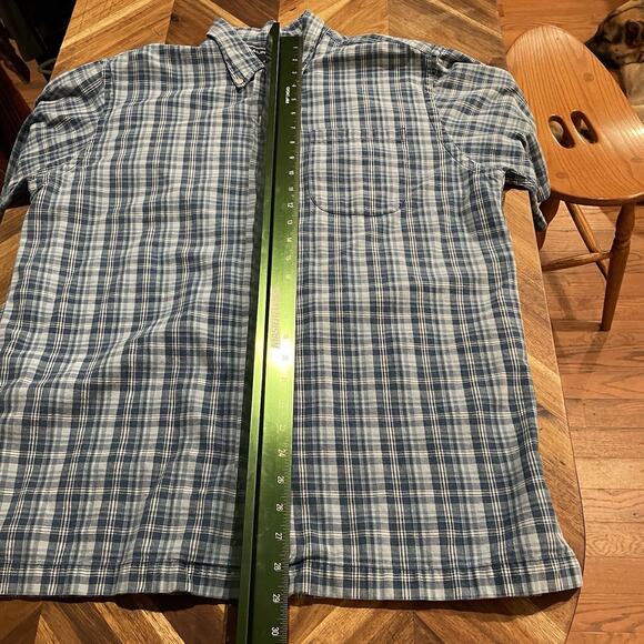 Ralph Lauren Sport Shirt Plaid Flannel Cotton Short Sleeve Button Down Medium - Picture 5 of 6